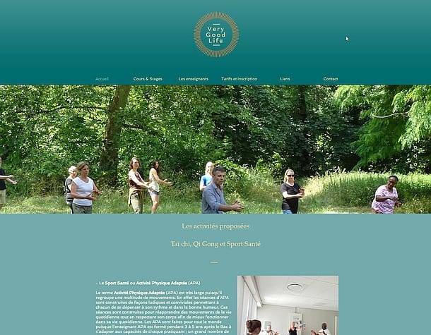 réalisation du site verygoodlife44.com